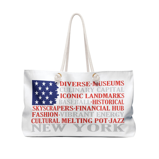 American Flag/New York Weekender Bag