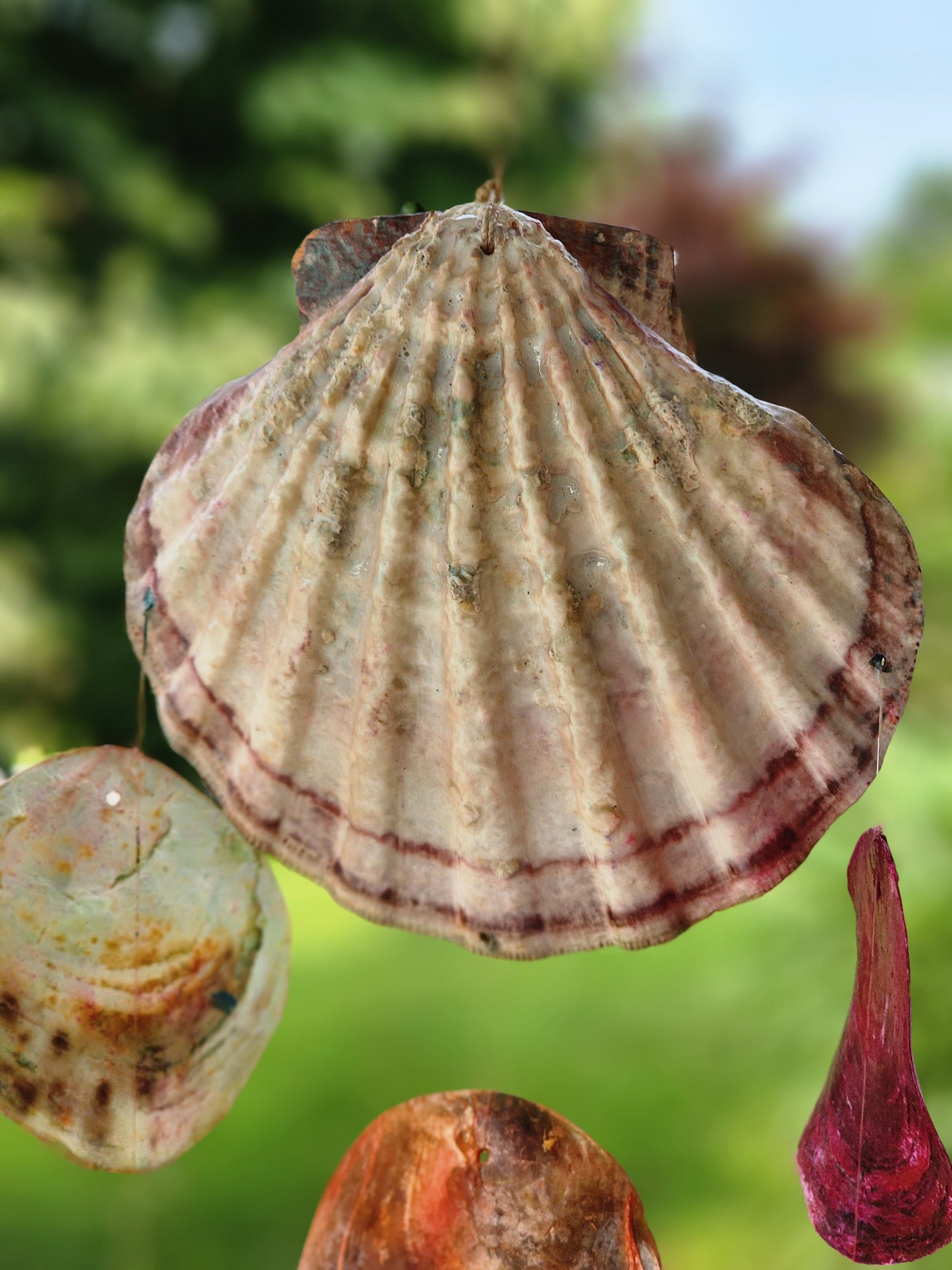 Hand Painted Beach Scene Wind Chime