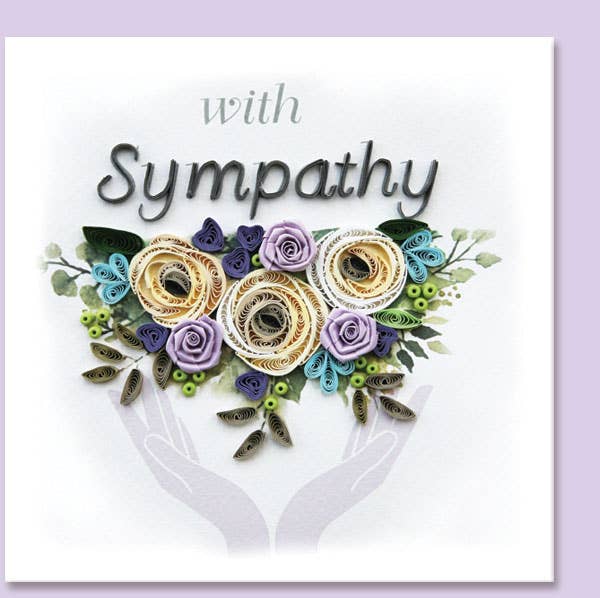 Quilled Floral Sympathy Card