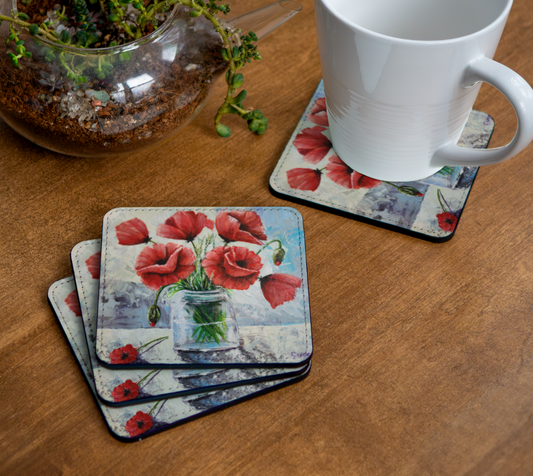 Impasto Sun Flower Vase Coaster