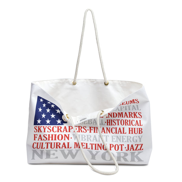 American Flag/New York Weekender Bag
