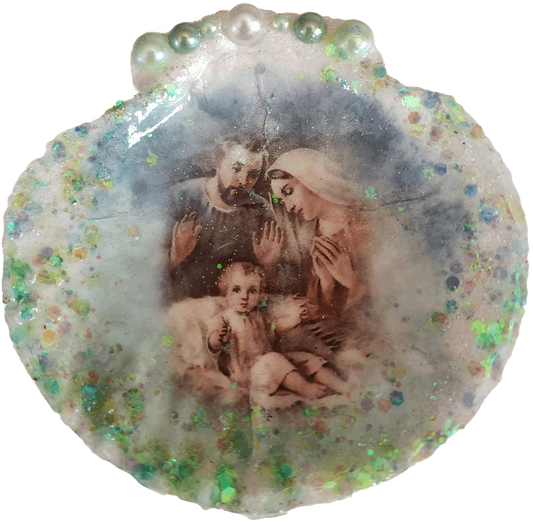 Baby Jesus Scalloped Shell