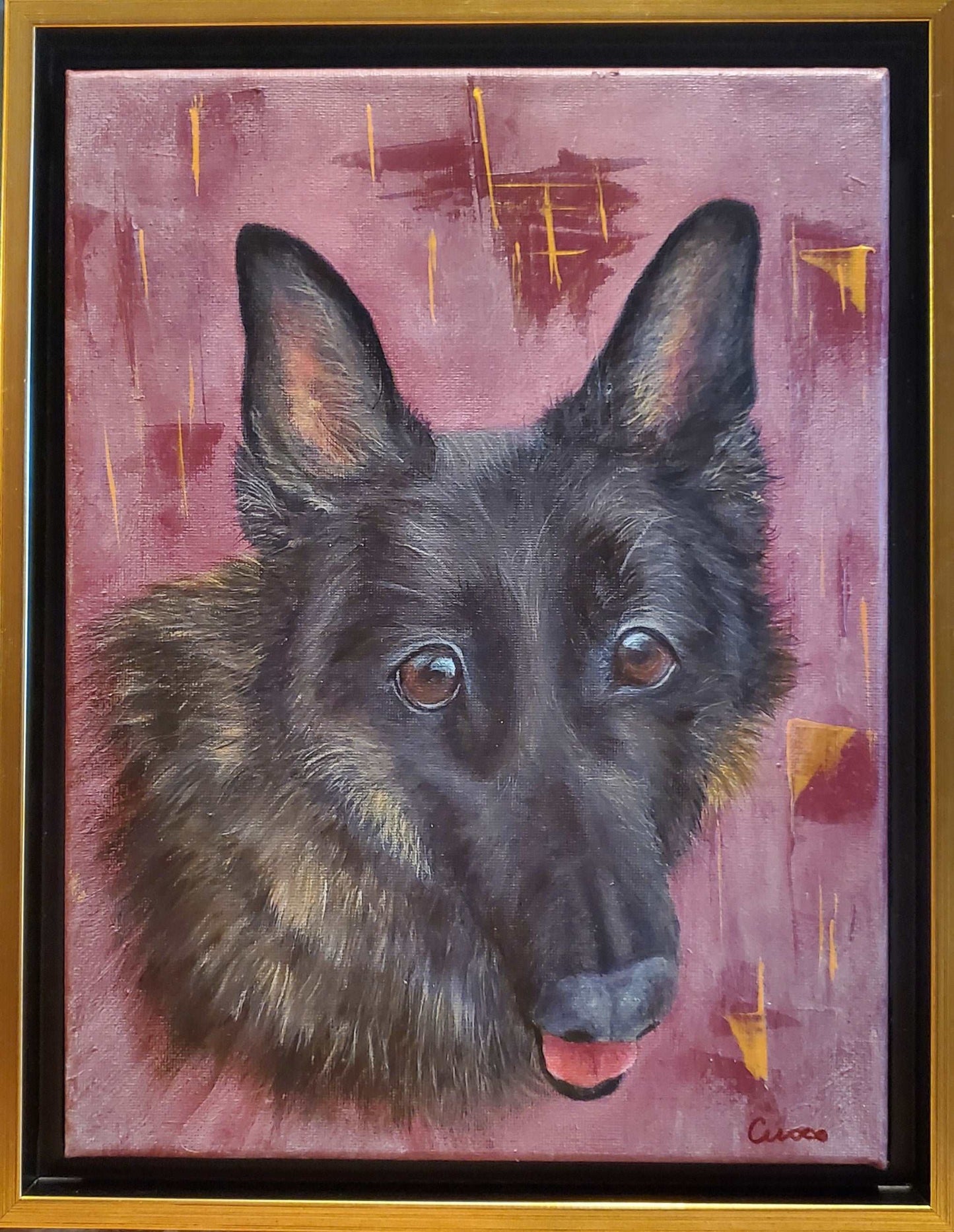 Dog Portrait of Herman the German Shepherd