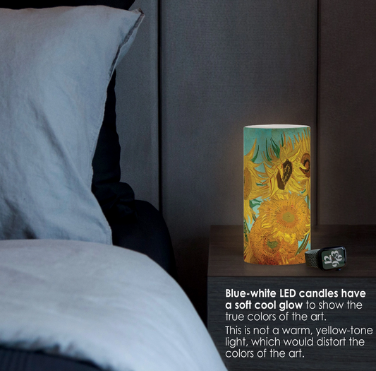 Van Gogh's Sunflowers Flameless Candle