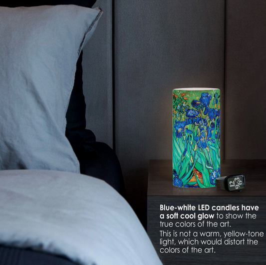 Van Gogh "Irises" LED Wax Candle