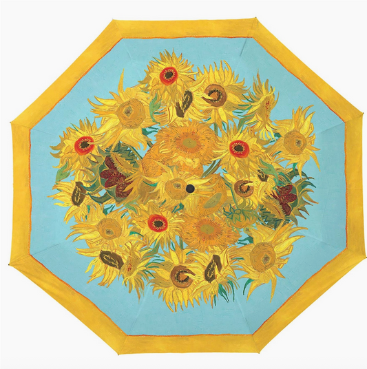 Van Gogh "Sunflowers" Reverse Umbrella