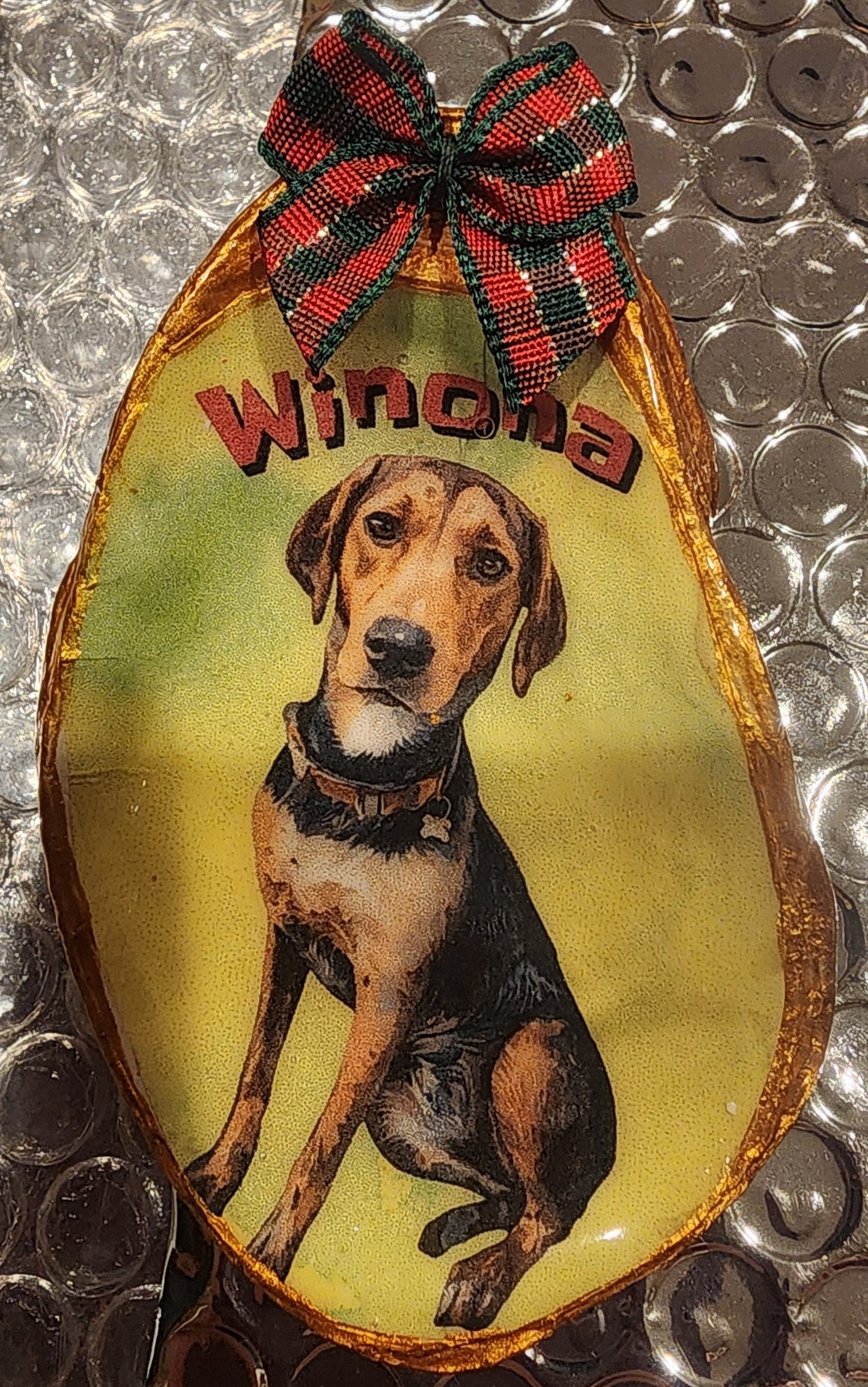 Personalized Oyster Shell Pet Ornaments