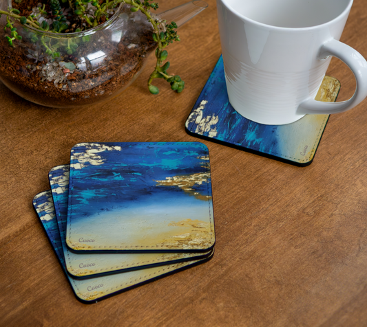 Beach Abstract Coaster