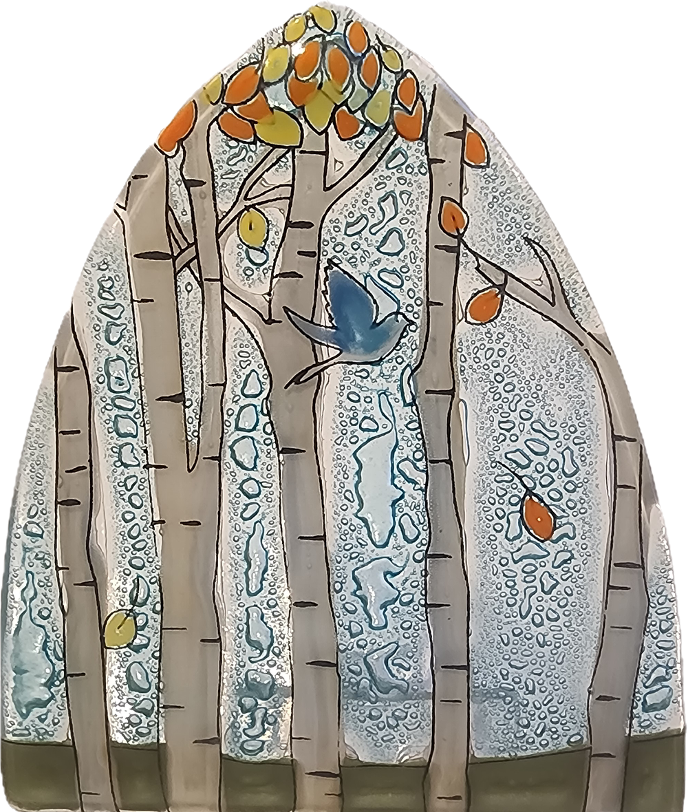 Aspen Trees & Blue Bird Night Light