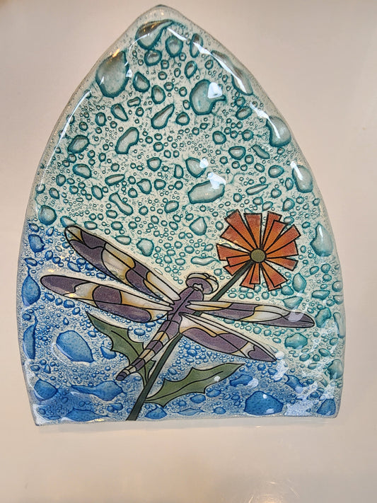 Dragonfly with Flower SOLD