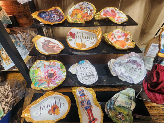 Kindness Blooms from the Soul double Oyster Shell