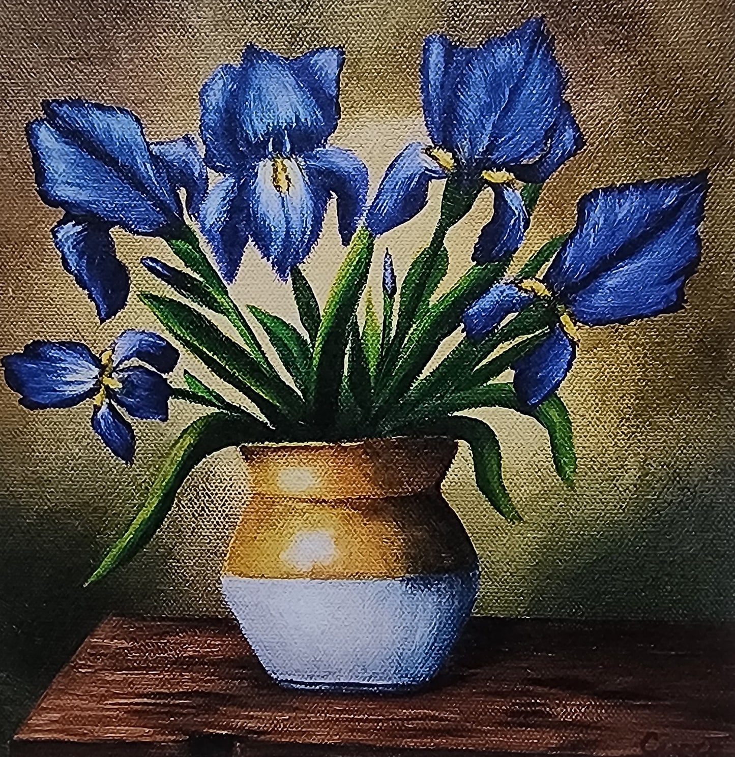 Irises Greeting Card
