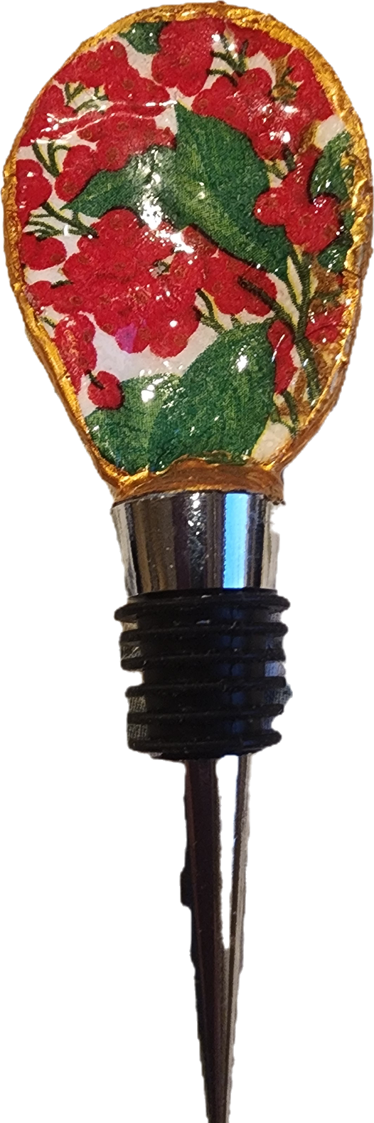 Christmas Holly Wine Topper