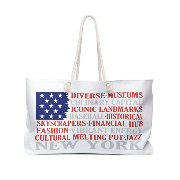 American Flag/New York Weekender Bag