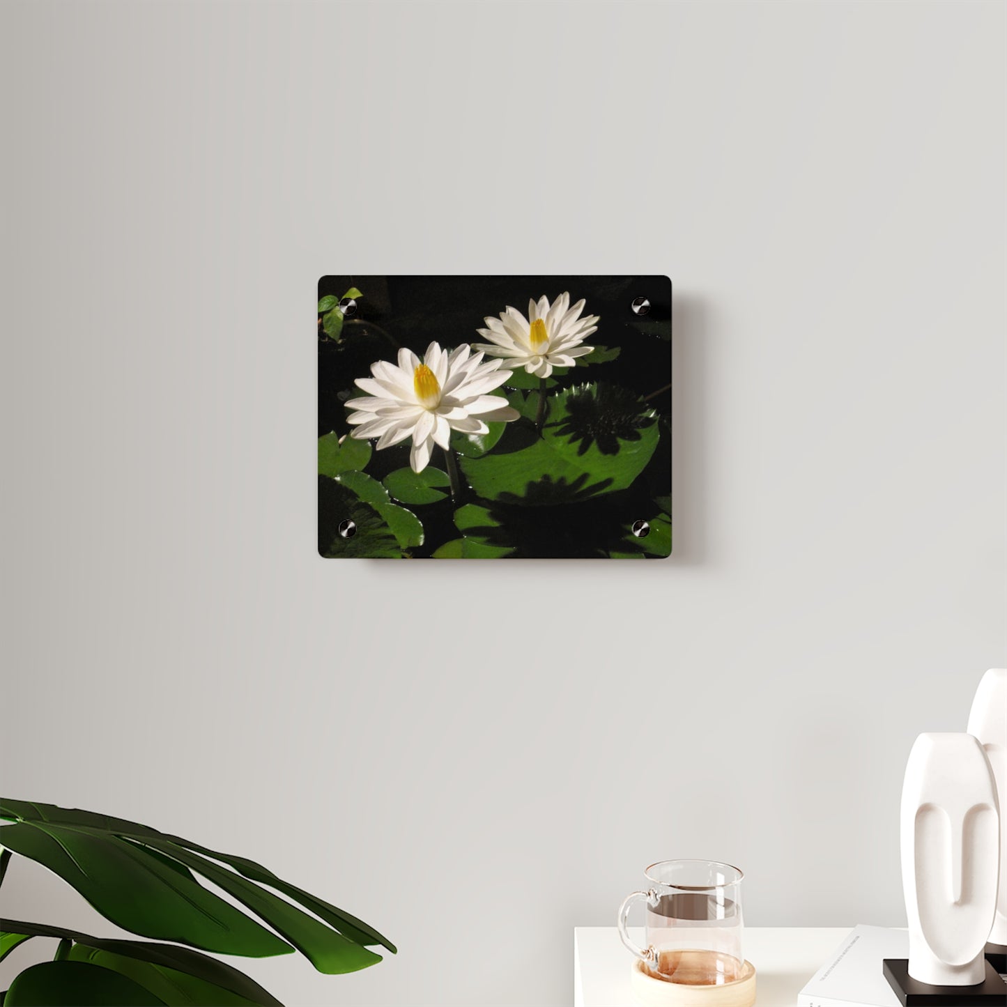 Water Lilies Acrylic Wall Art Panels