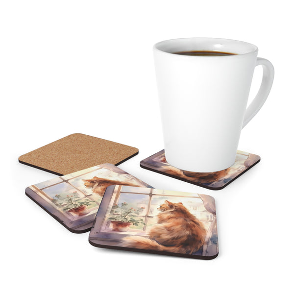Looking for Mice Corkwood Coaster Set