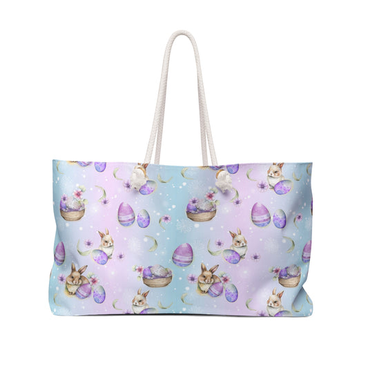 Easter Eggs and Bunnies Weekender Bag