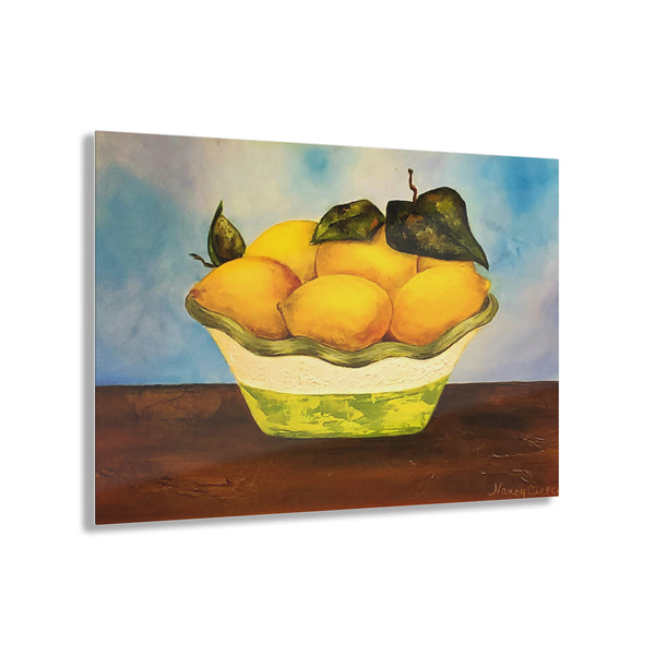 Lemon Bowl Acrylic Print