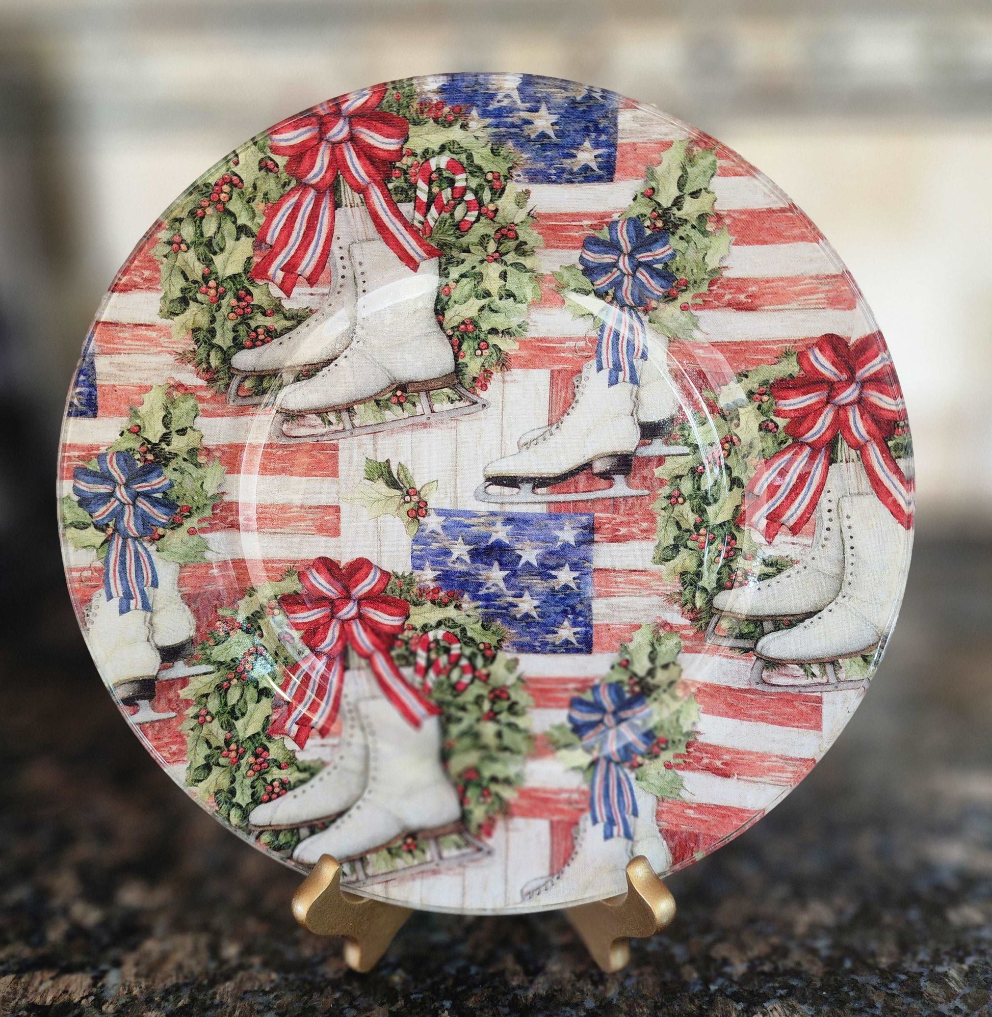 Decorative Decoupage Plate