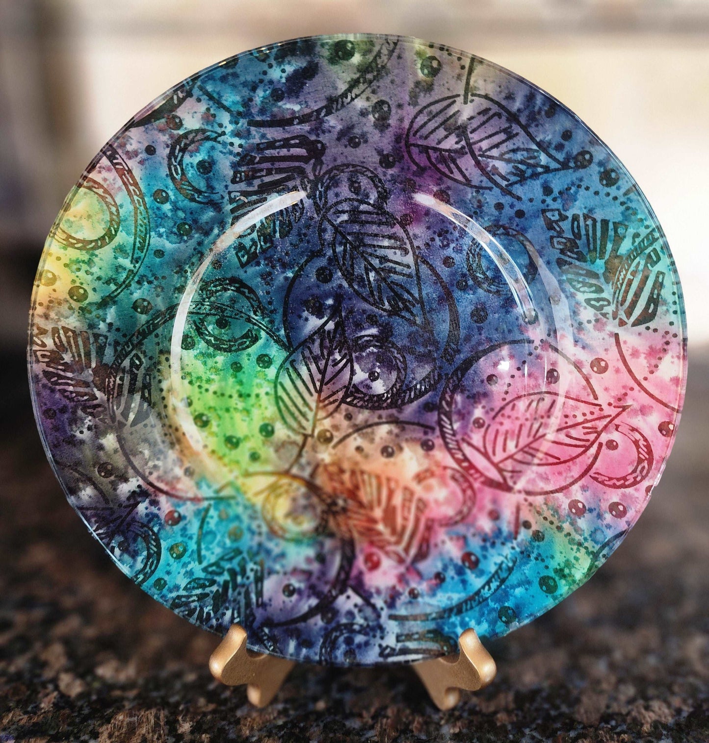 Decorative Decoupage Plate