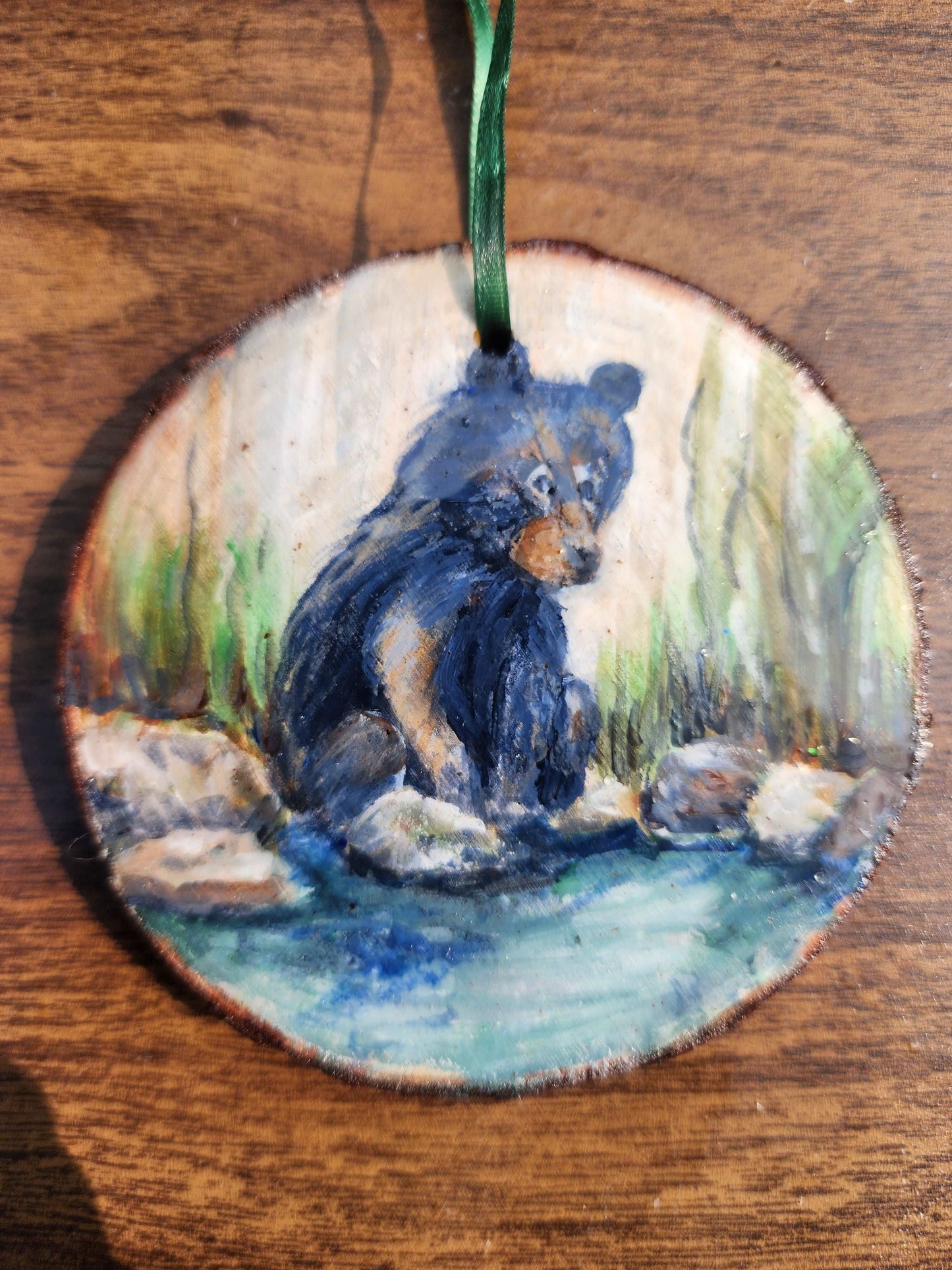 Hand Painted Wood Slice Ornaments