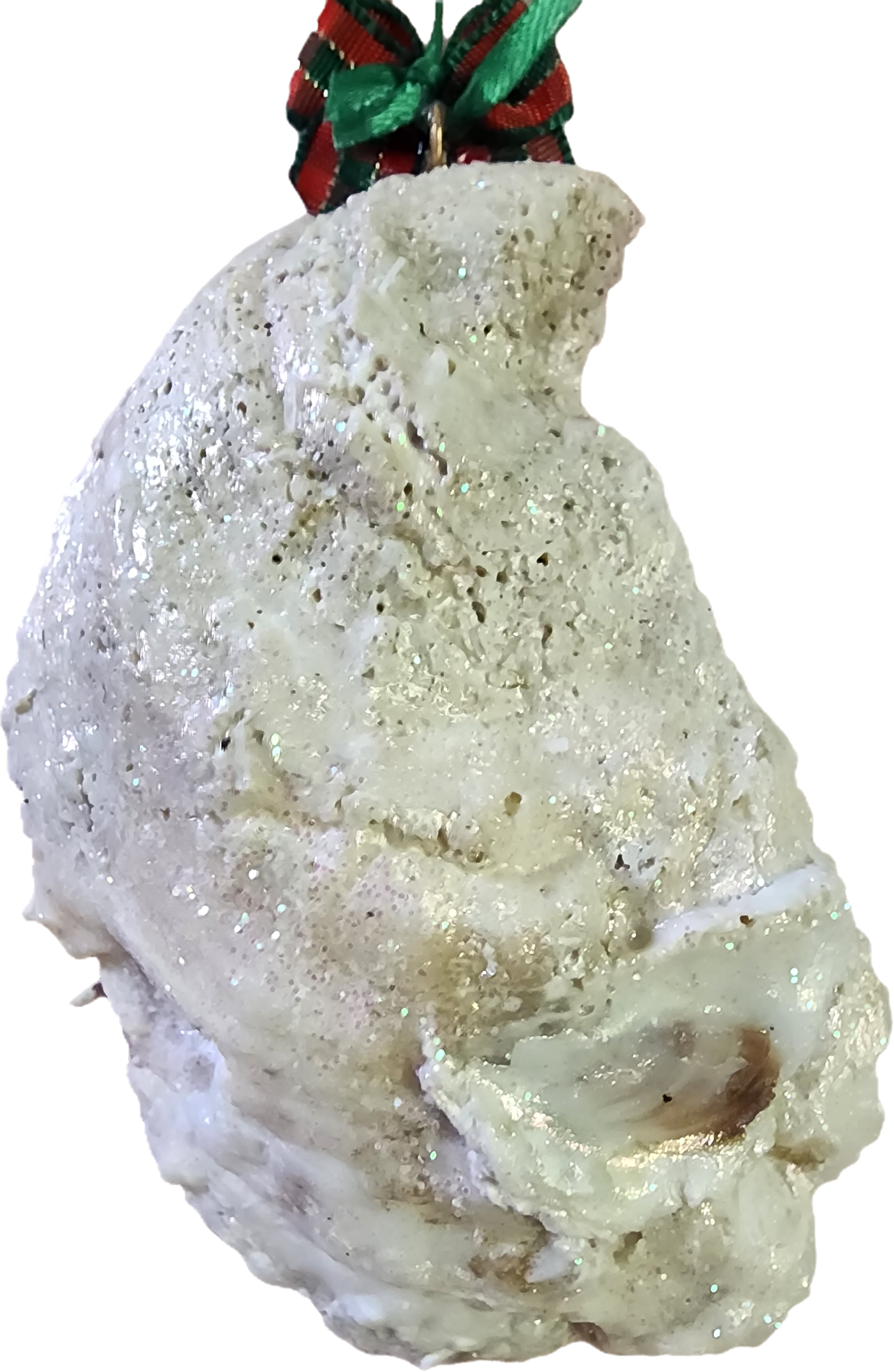 Christmas Sled Oyster Shell Ornament