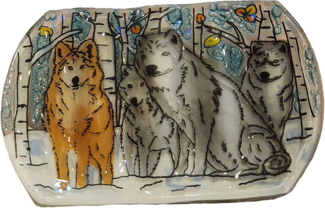 Wolf Pack Soap Dish