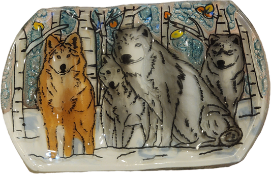 Wolf Pack Soap Dish