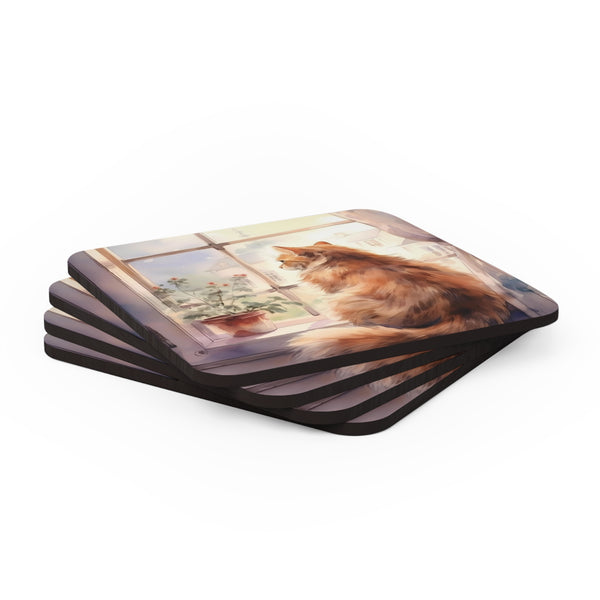 Looking for Mice Corkwood Coaster Set