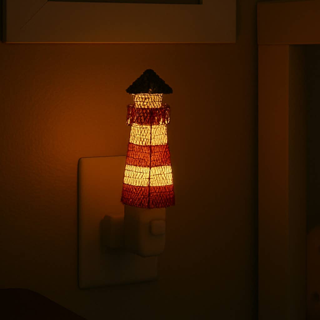 Beaded Lighthouse Night Light