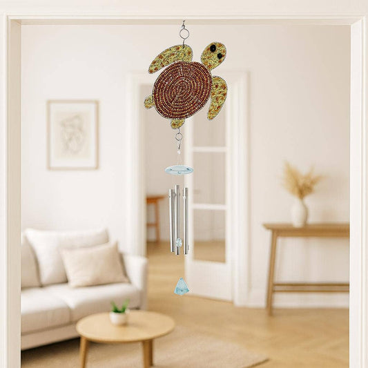 Beaded Sea Turtle Wind Chime