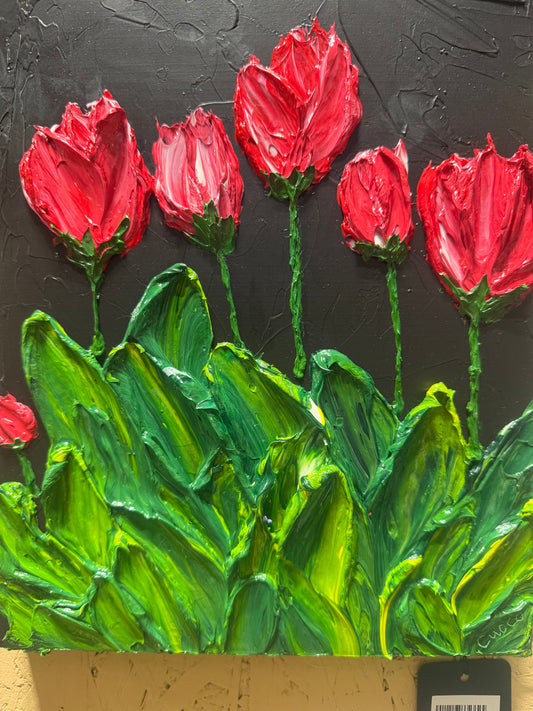 Impasto Tulips