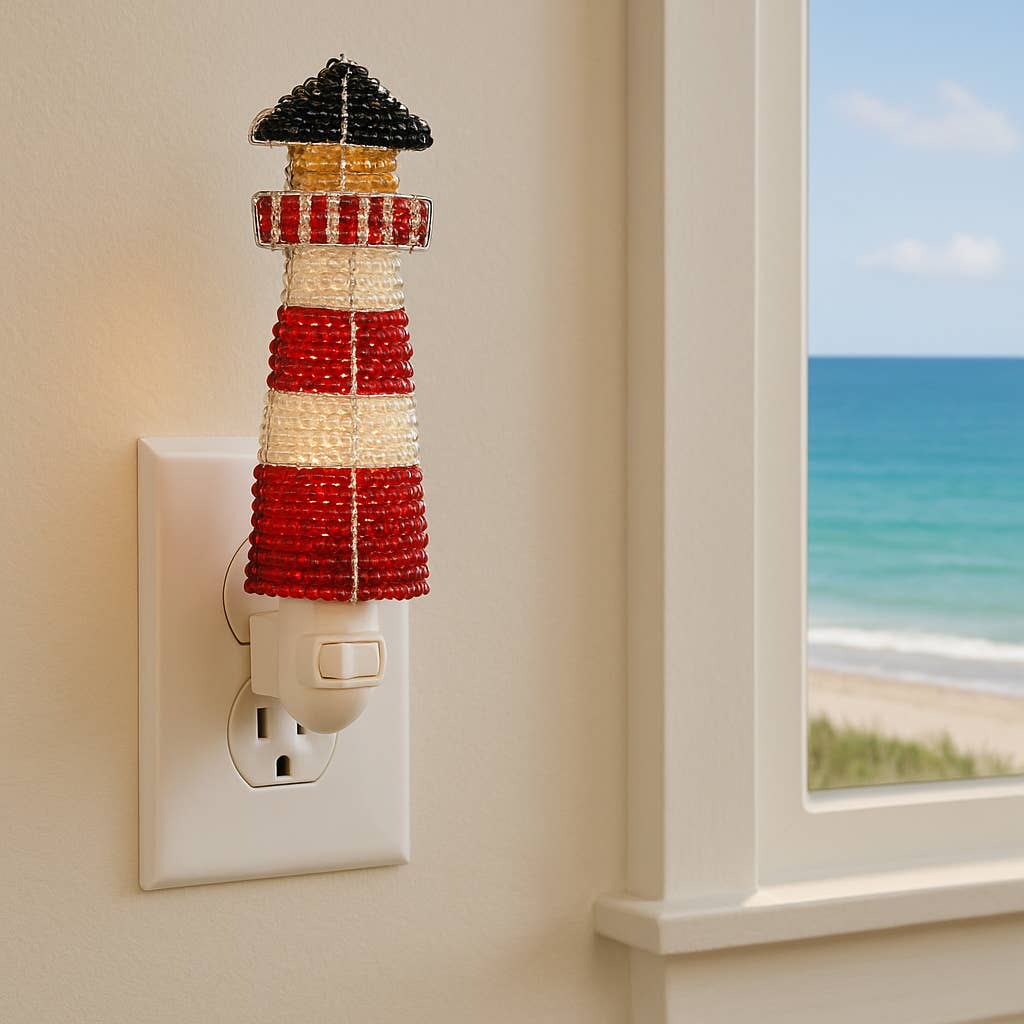 Beaded Lighthouse Night Light