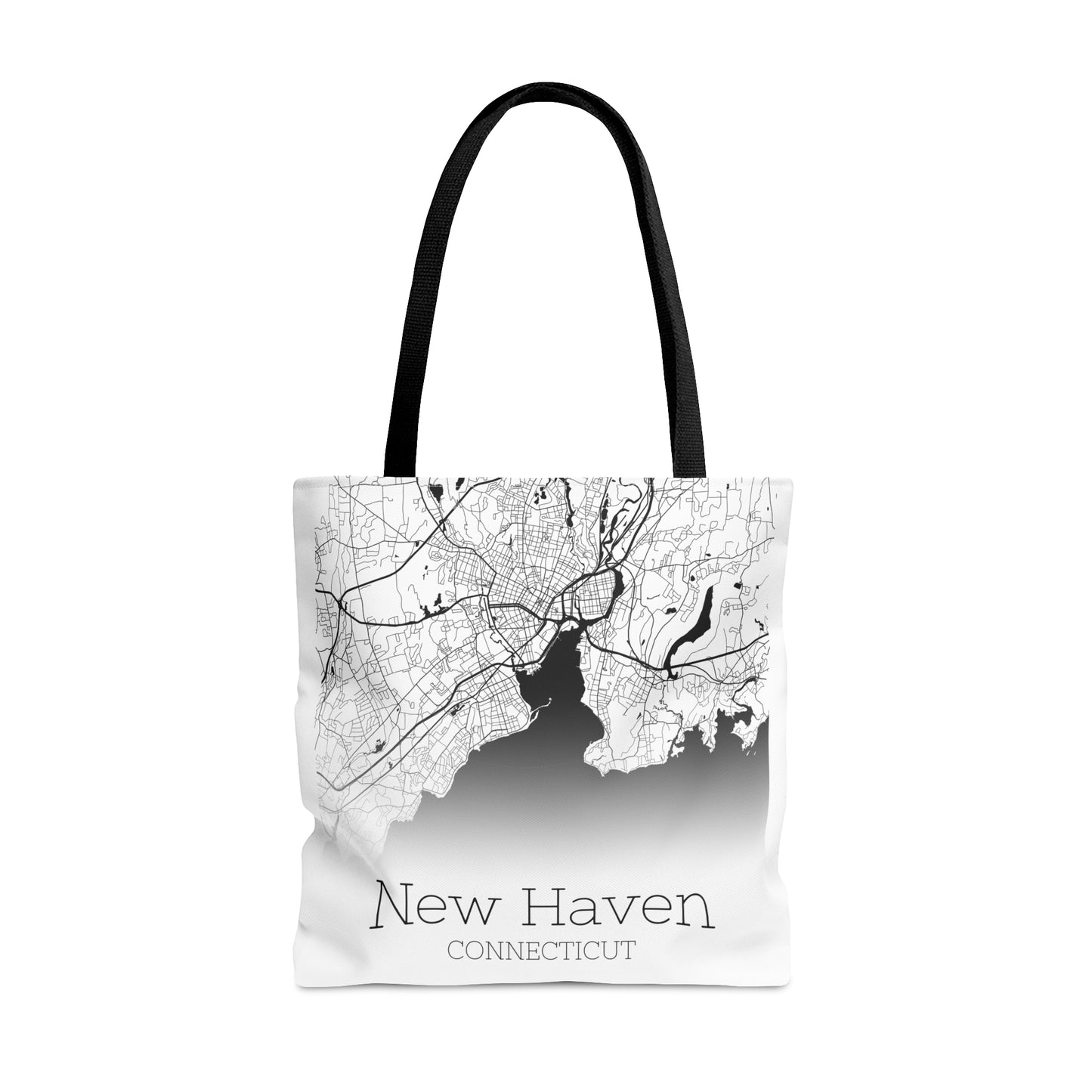 New Haven, Connecticut Map Tote Bag