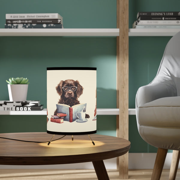 Reading Lamp with Dog Print