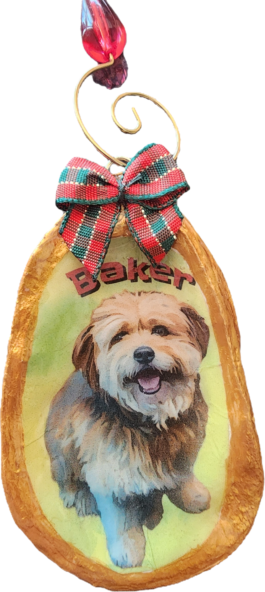 Personalized Oyster Shell Pet Ornaments