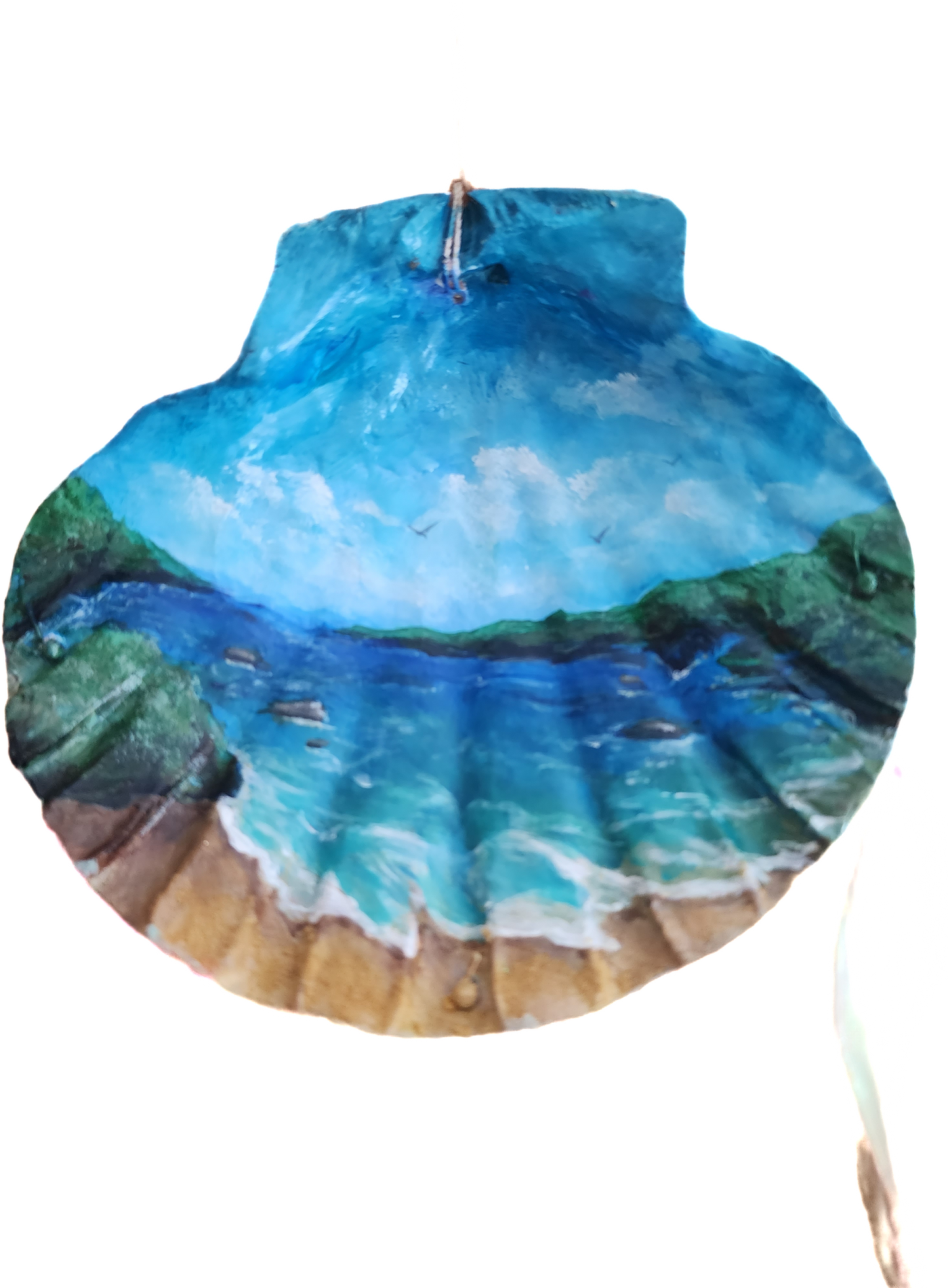 Hand painted Ocean Scene Wind Chime - SOLD