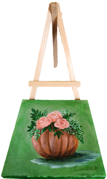 Mini Painting Pumpkin Floral