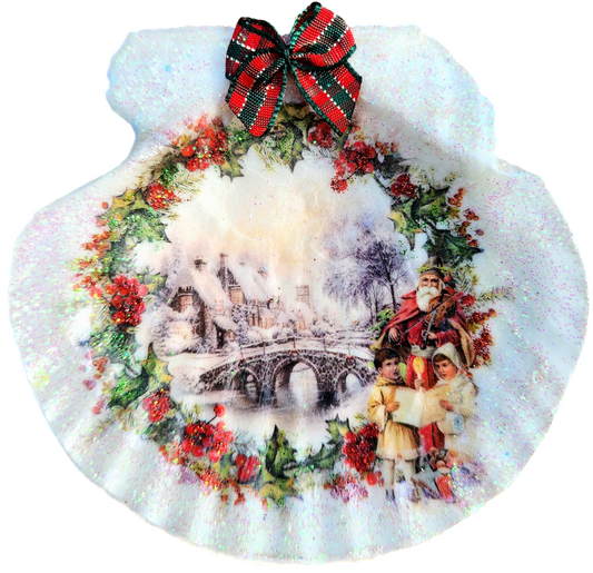 Old Tyme Santa with Carolers - SOLD