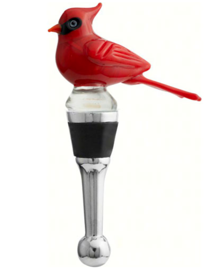 Glass Cardinal Wine Stopper