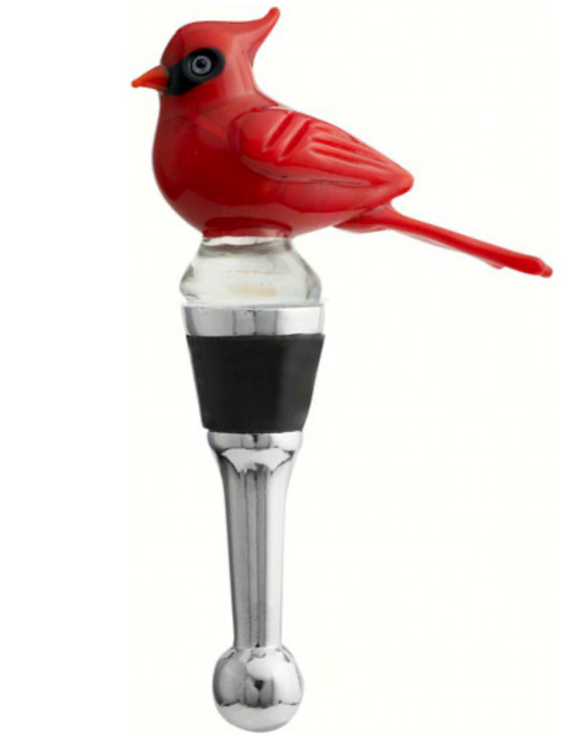 Glass Cardinal Wine Stopper