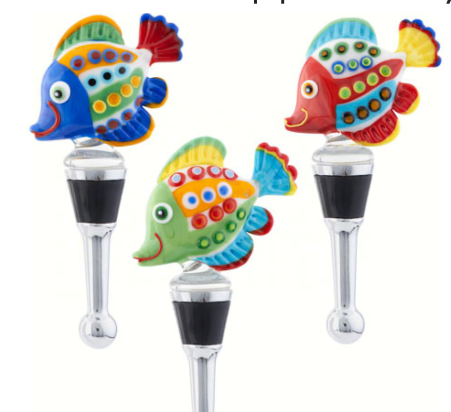 Tropical Fish Wine Bottle Stoppers