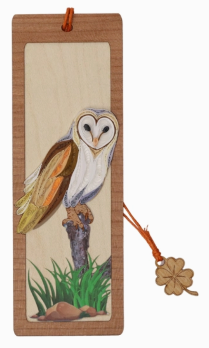 Quilled Barn Owl Bookmark