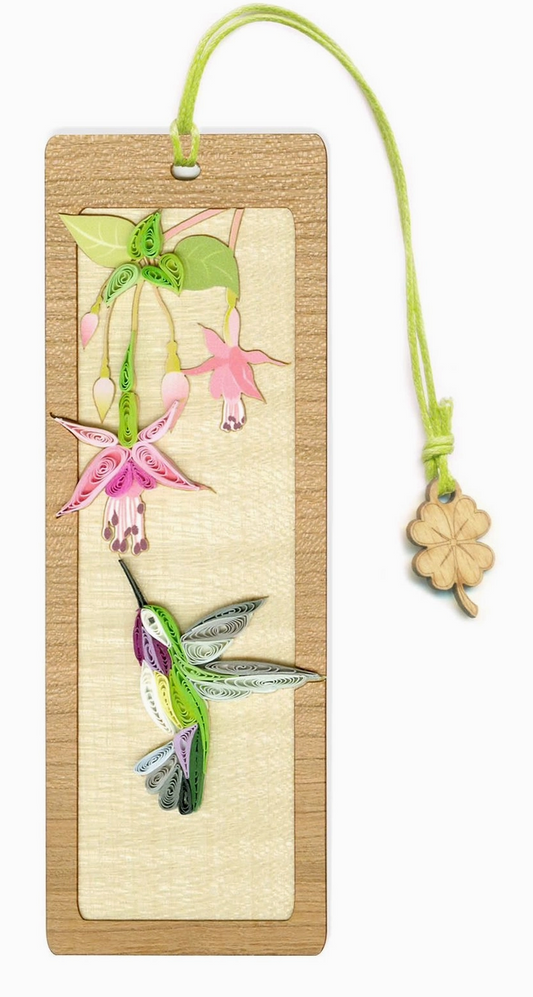 Quilled Hummingbird Bookmark