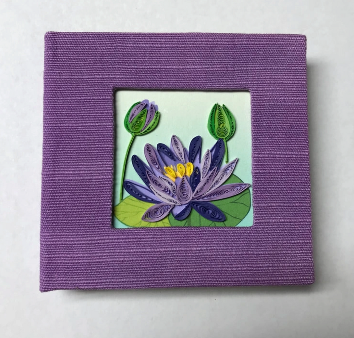 Quilled Lotus Sticky Note Cover