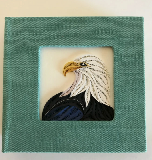 Quilled American Eagle Sticky Note Cover