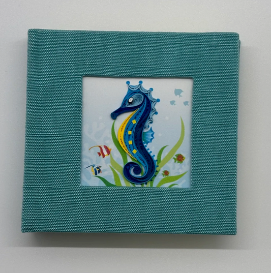 Quilled Seahorse Sticky Note Cover