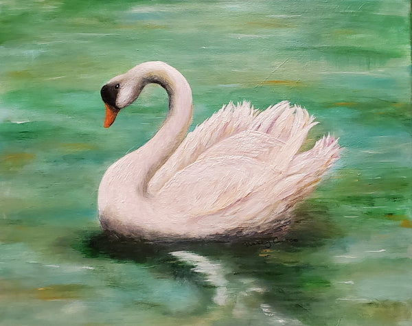 Majestic Swan on the Lake