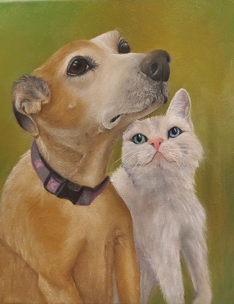 Dog and Cat Portrait Commission