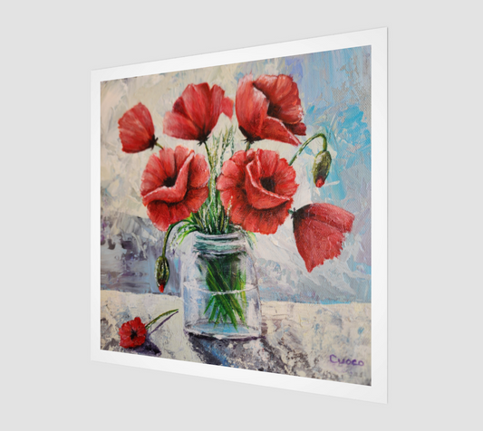 Poppy Bouquet Print